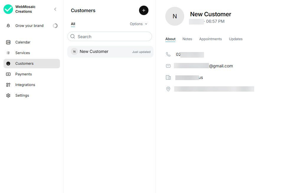 Customers Feature in Setmore
