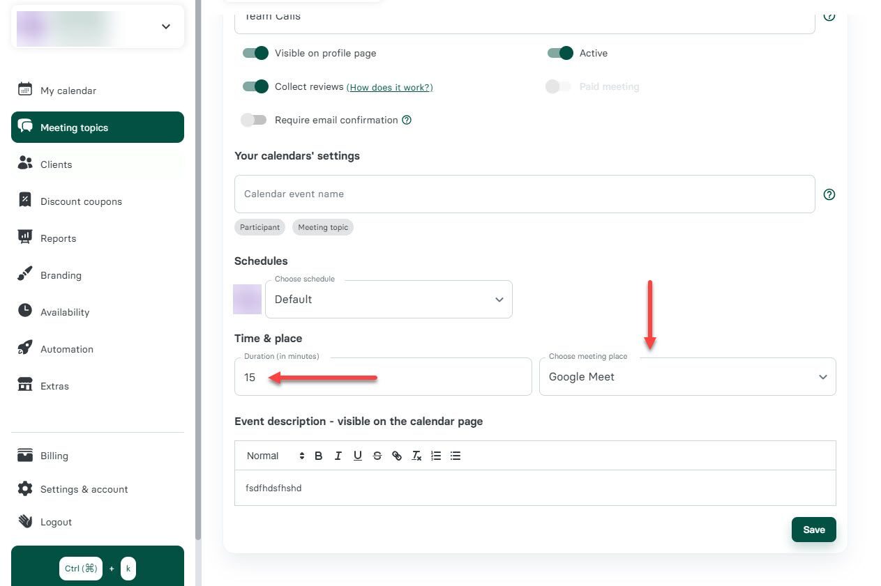 Meeting Time and Place in Zencal