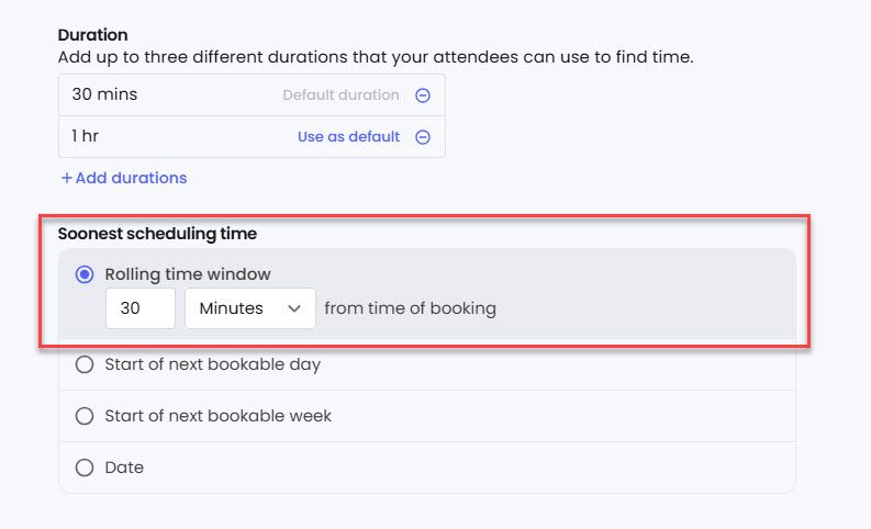 Rolling Time Window in Reclaim AI