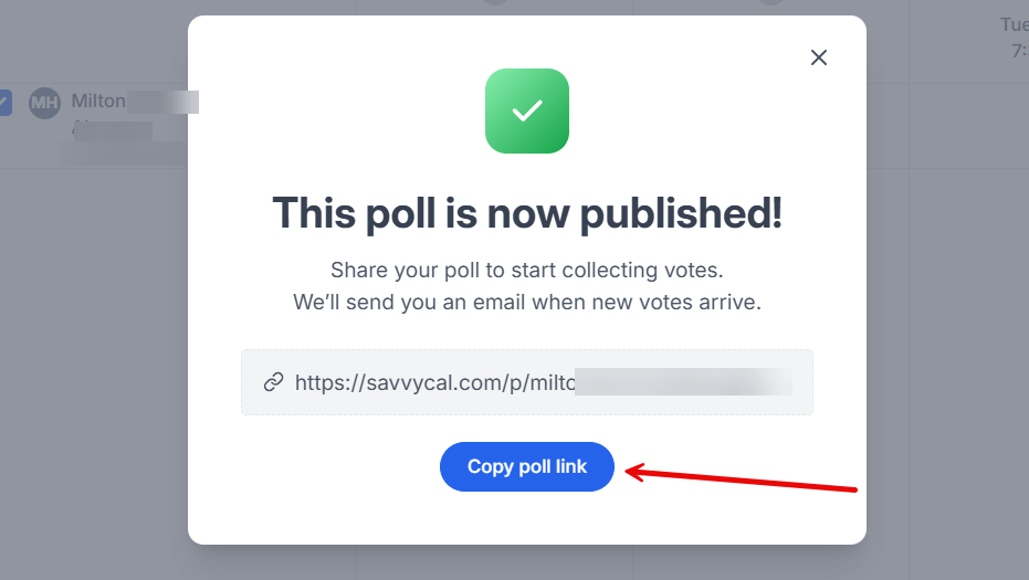 SavvyCal Meeting Poll Link