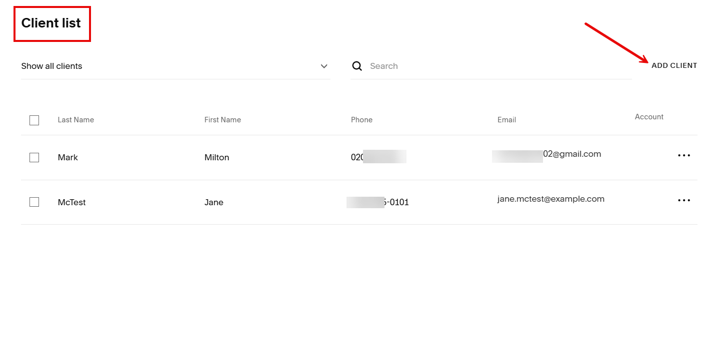 View Client List in Acuity Scheduling