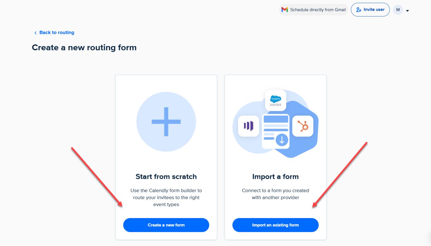 Create a Routing Form in Calendly