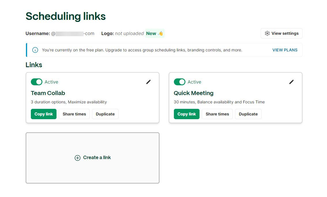 View Booking Pages in Clockwise