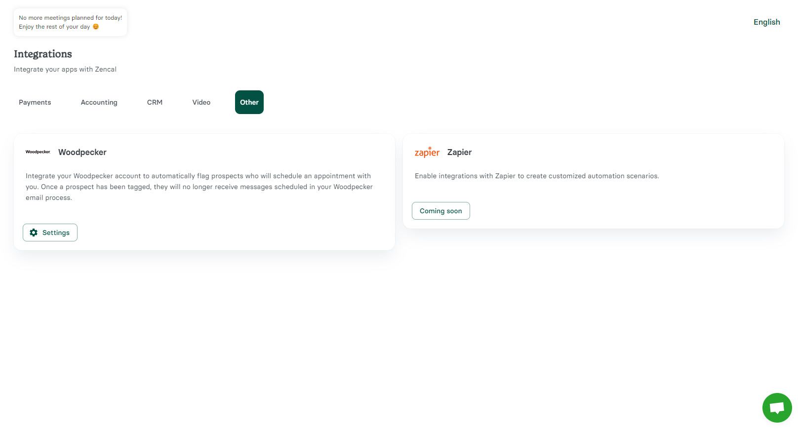 Zencal Integrates with Zapier