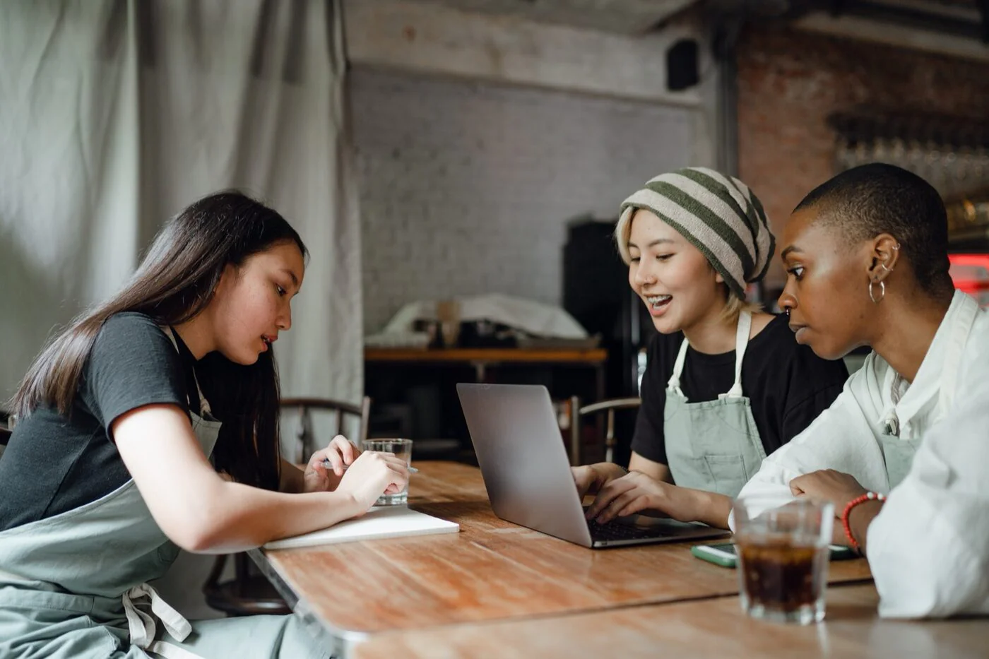 Employee working remotely with flexible schedule