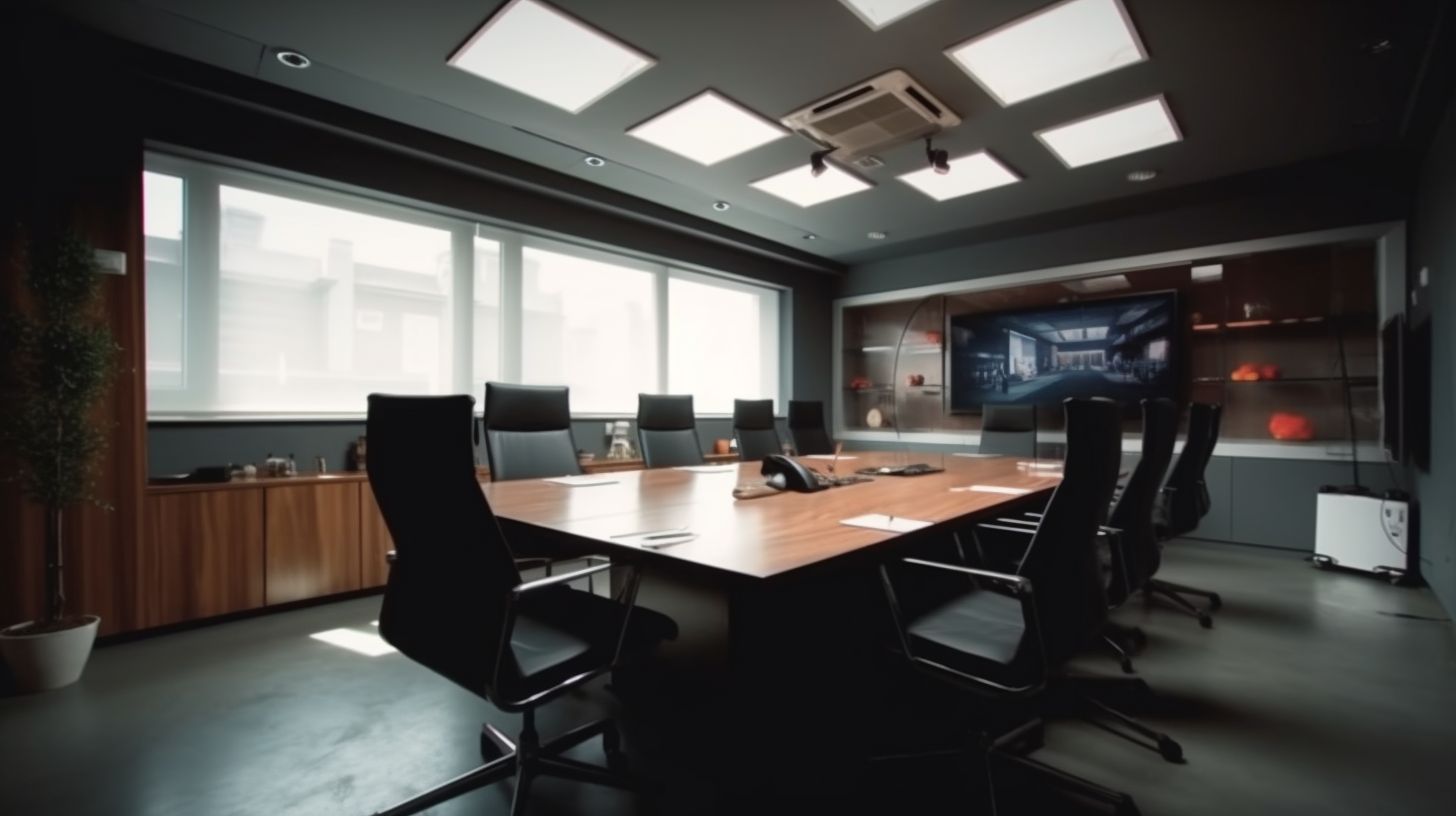 Executive office with modern furniture